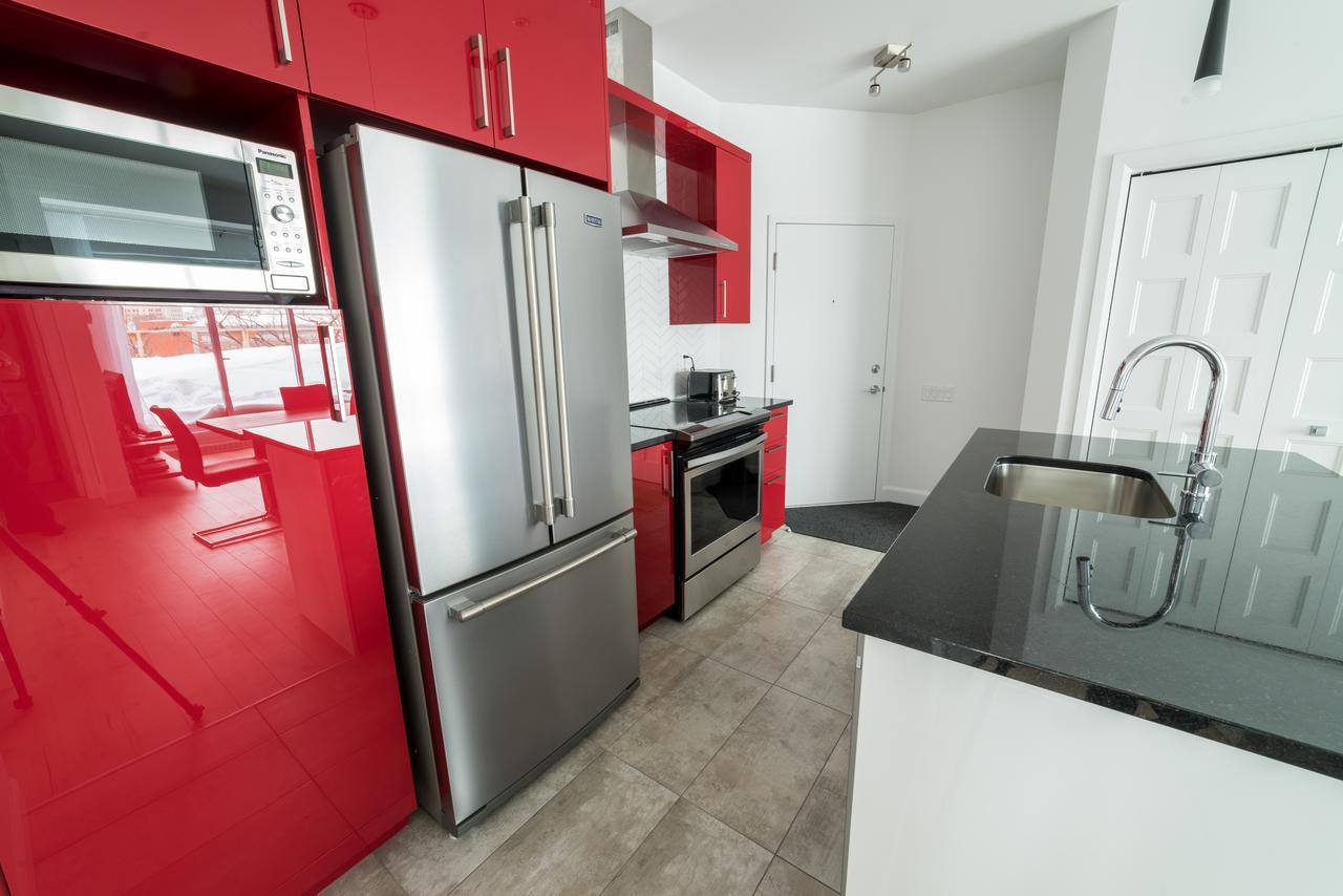Aux Havres Urbains - Le Penthouse Du Kameleon Daire Québec Dış mekan fotoğraf