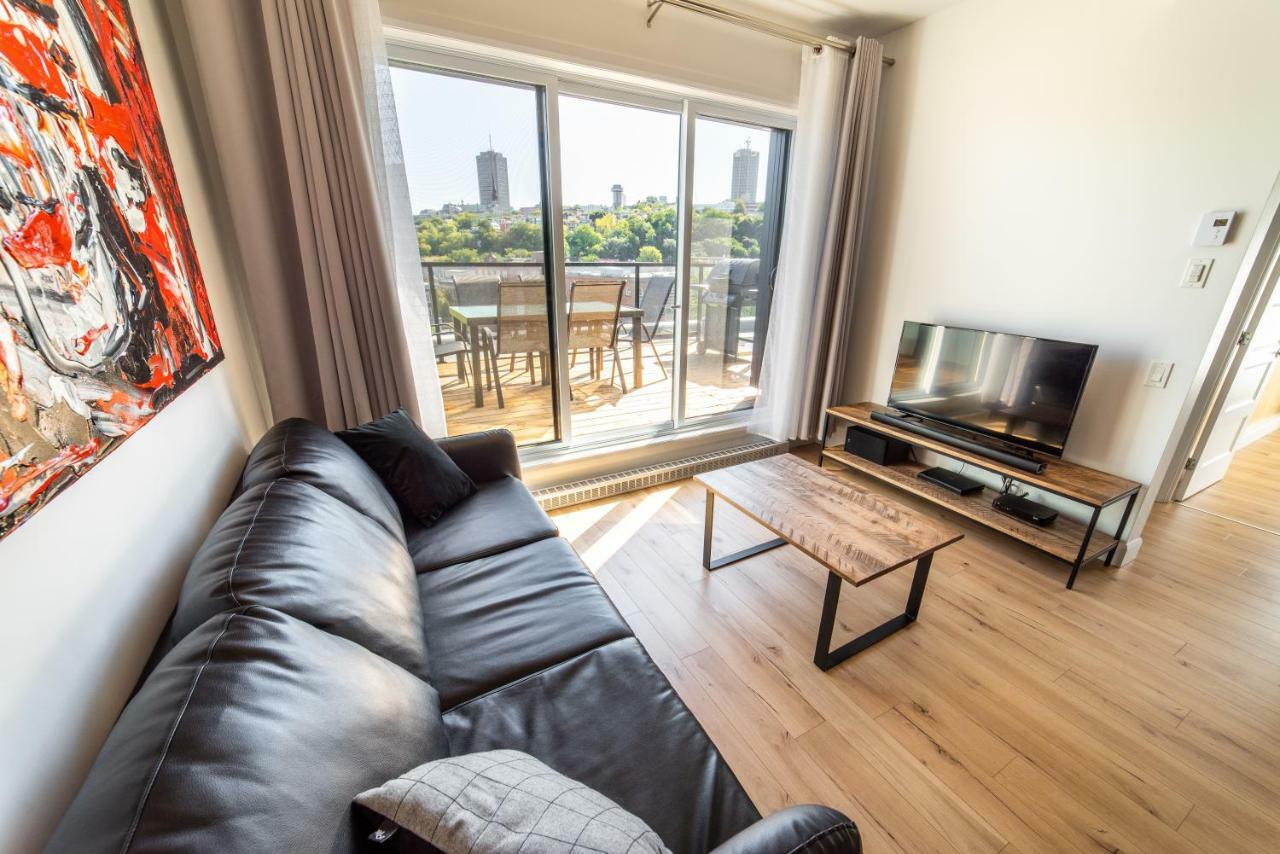 Aux Havres Urbains - Le Penthouse Du Kameleon Daire Québec Dış mekan fotoğraf