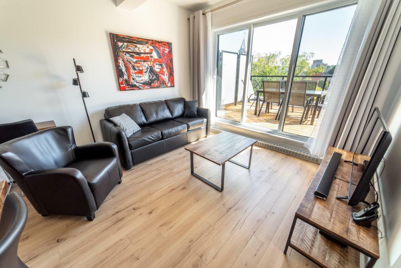 Aux Havres Urbains - Le Penthouse Du Kameleon Daire Québec Dış mekan fotoğraf