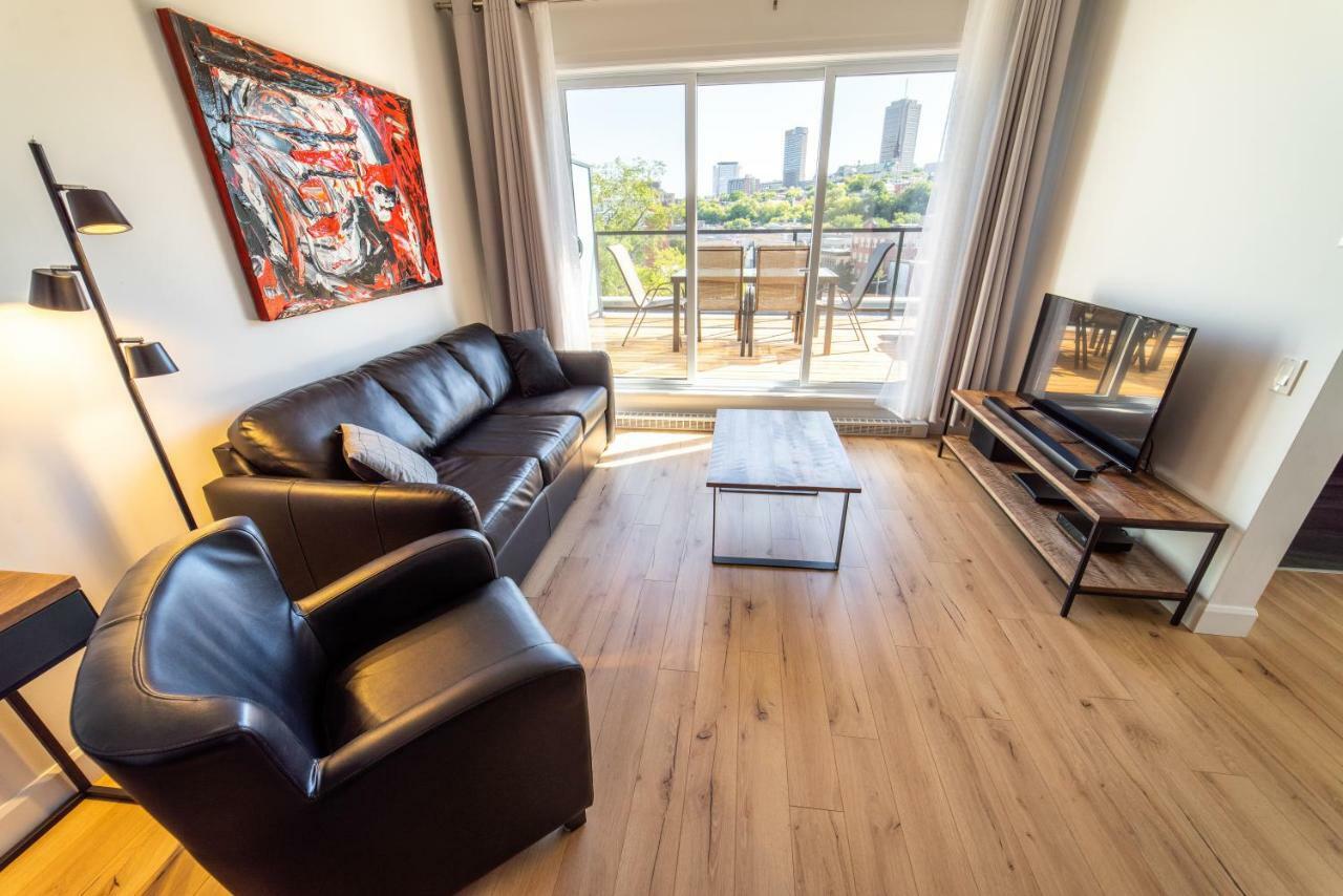 Aux Havres Urbains - Le Penthouse Du Kameleon Daire Québec Dış mekan fotoğraf